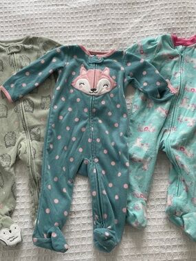 Fleece Footed Pajama Bundle - Size 9m